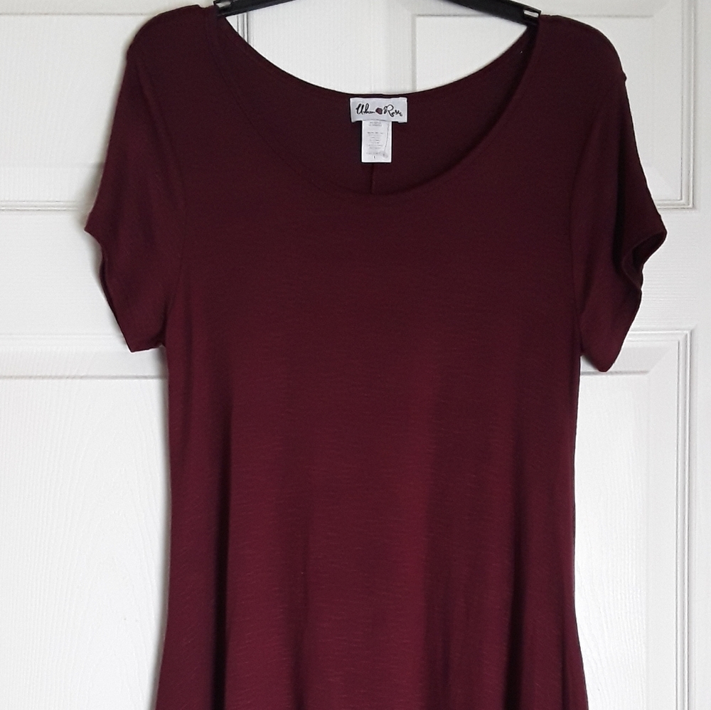 Burgundy dress